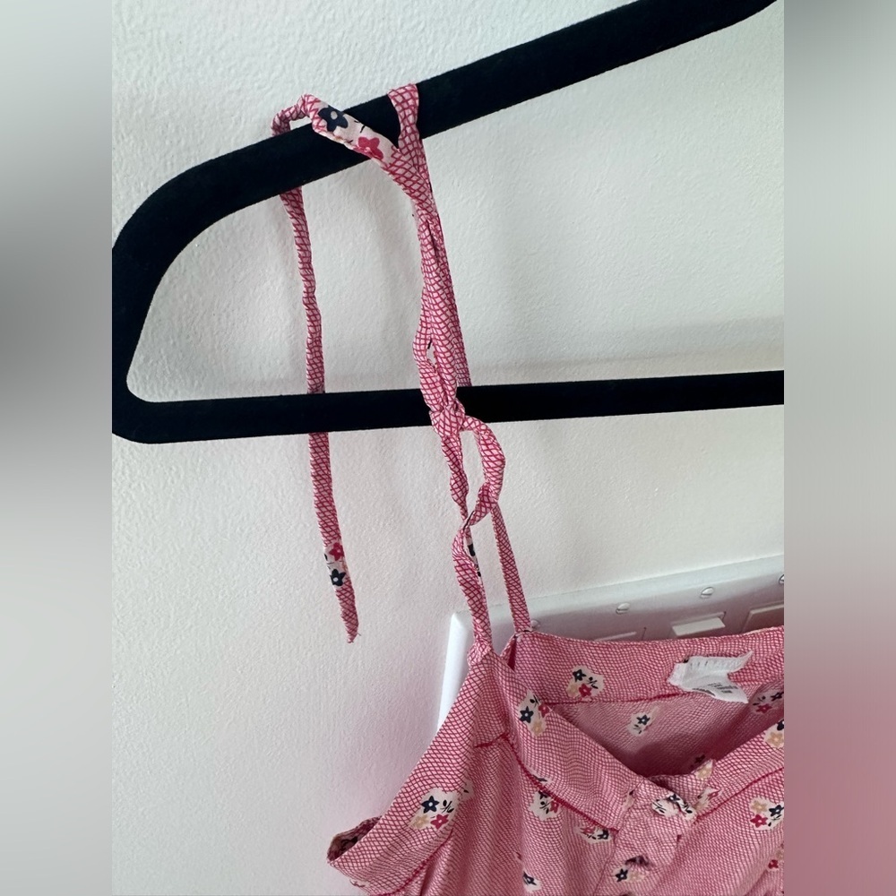 Urban Outfitters Cooperative 100% Silk Floral Ruffle Dress/top | Size Large - Picture 4 of 14